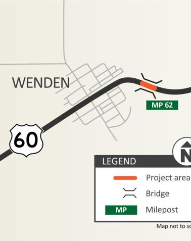 Project Map - US 60 Centennial Wash Bridge Replacement