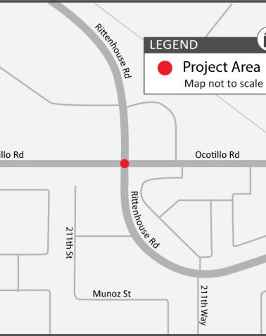 Map Rittenhouse Road and Ocotillo Road Local Intersection Improvement Project