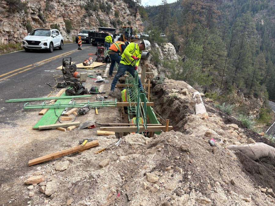 Barrier wall installation