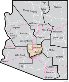 Central District - ADOT Districts Map