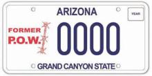 Former POW License Plate
