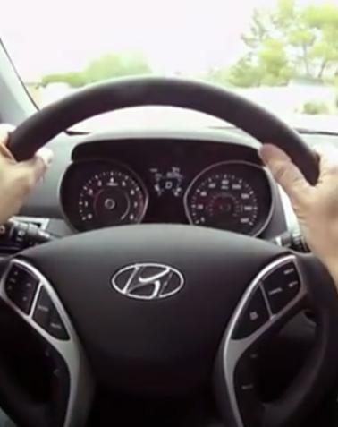 Hands on steering wheel