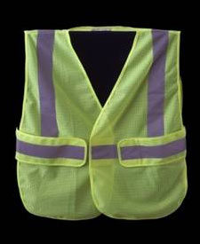 Lime Yellow safety vest with reflective stripes Safety Vest with reflective stripes