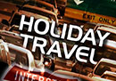 Holiday Travel Restrictions: Cars in traffic under "Holiday Travel" 