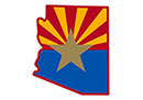 Local Counties and Cities Information Local Counties and Cities Information: Arizona flag design over state outline