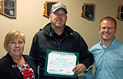 Robert Cunningham accepting Spirit Award Robert Cunningham accepting Spirit Award