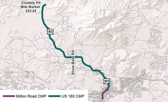 US 180 Project Area Map US 180 Project Area Map