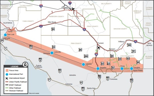 Arizona-Sonora Border Master Plan Map Arizona-Sonora Border Master Plan Map