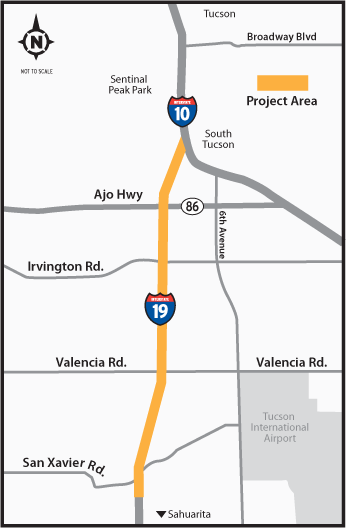 Interstate 19: San Xavier Road to Interstate 10 Study Map Interstate 19: San Xavier Road to Interstate 10 Study Map