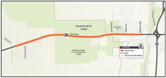 State Route 86 from Kinney Road to Santa Cruz River Study Map State Route 86 from Kinney Road to Santa Cruz River Study Map