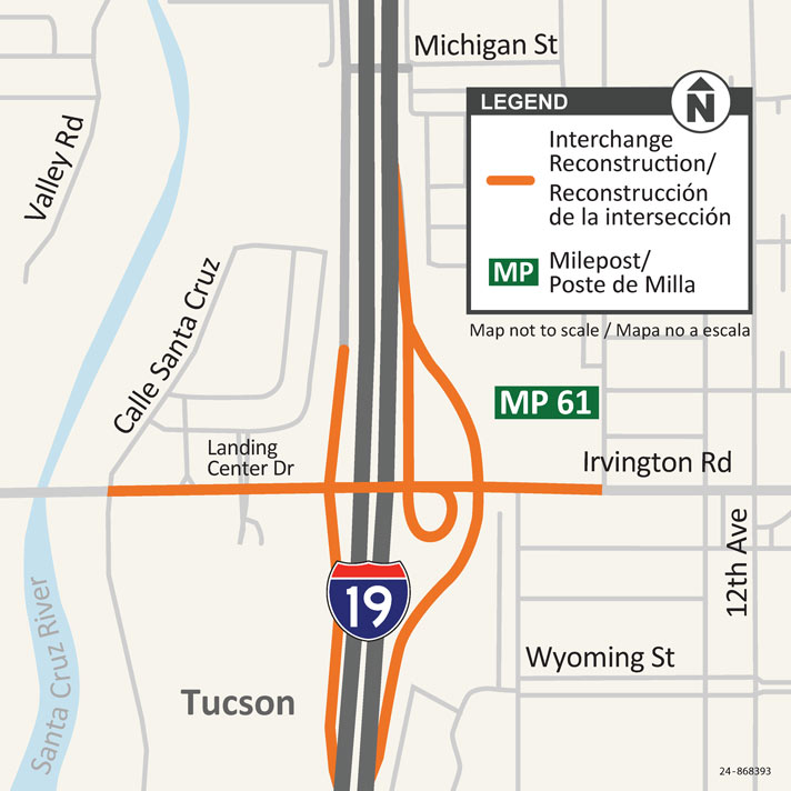 Project Map - I-19 Irvington Traffic Interchange