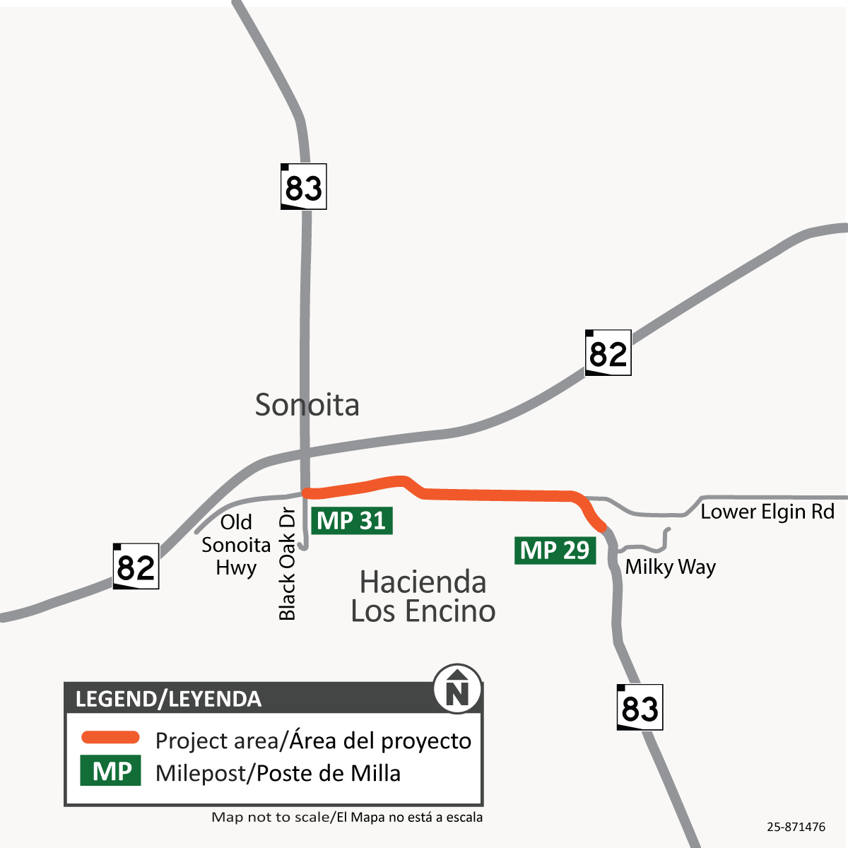 SR 83: Black Oak Drive to Lower Elgin Road Roadway Reconstruction