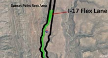 I-17 Flex Lane Map
