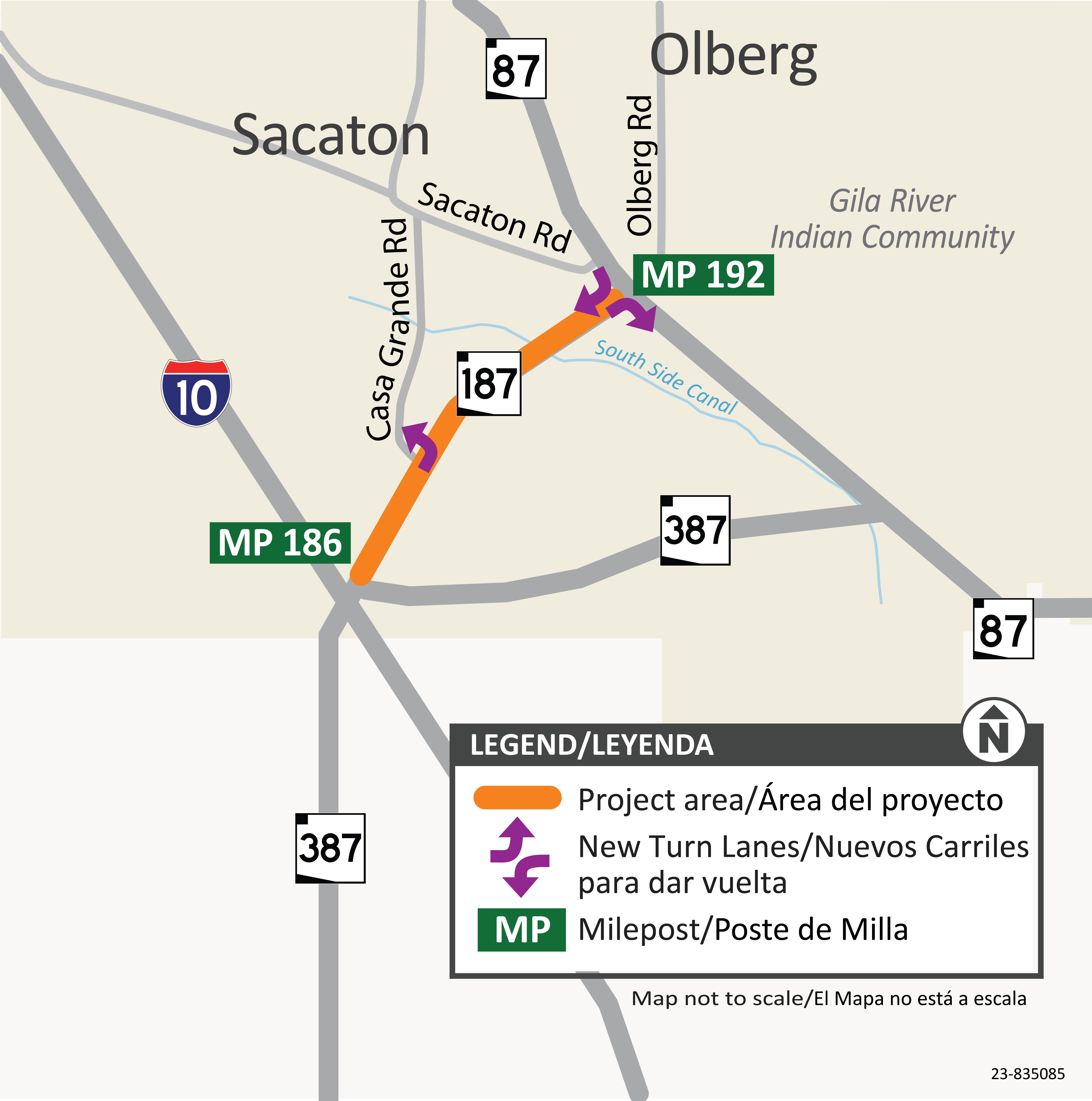 Map State Route 187: SR 387 to SR 87 Improvement Project