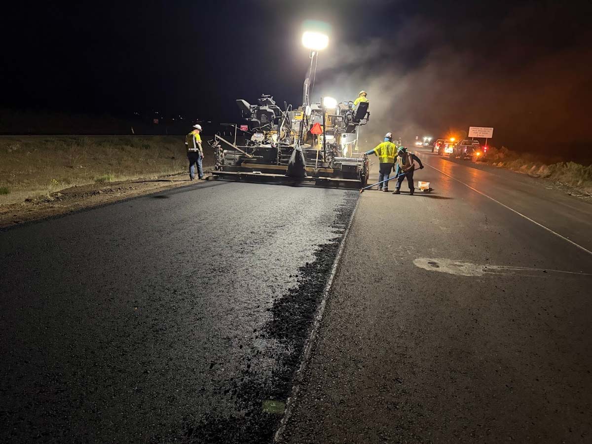 US 93 Sanctuary Road overnight paving operations