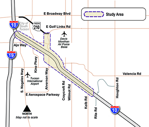 I-10 / SR 210 Project Map