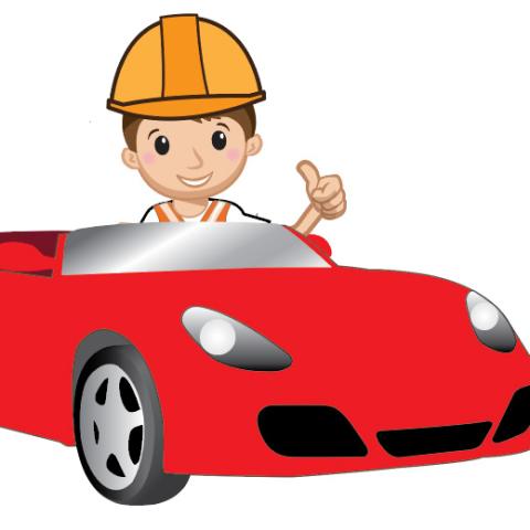ADOT Kid in car